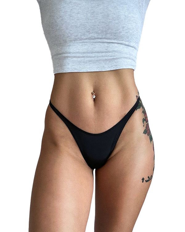 Curvvvy® Adjustable ice silk thong – low-rise, high-cut, seamless