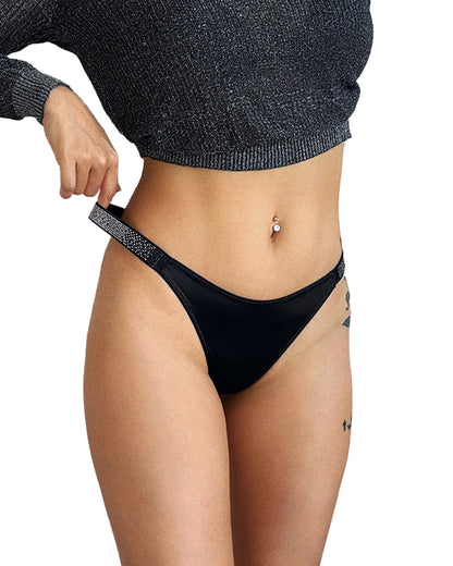 Curvvvy® Gradient Rhinestone Thong