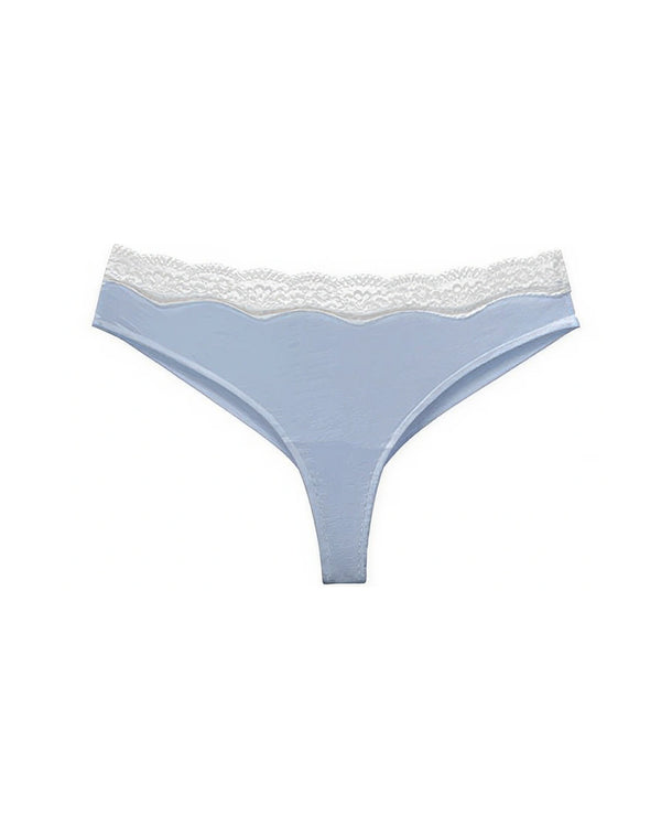 Curvvvy® Lace High Cut Color Block Thong