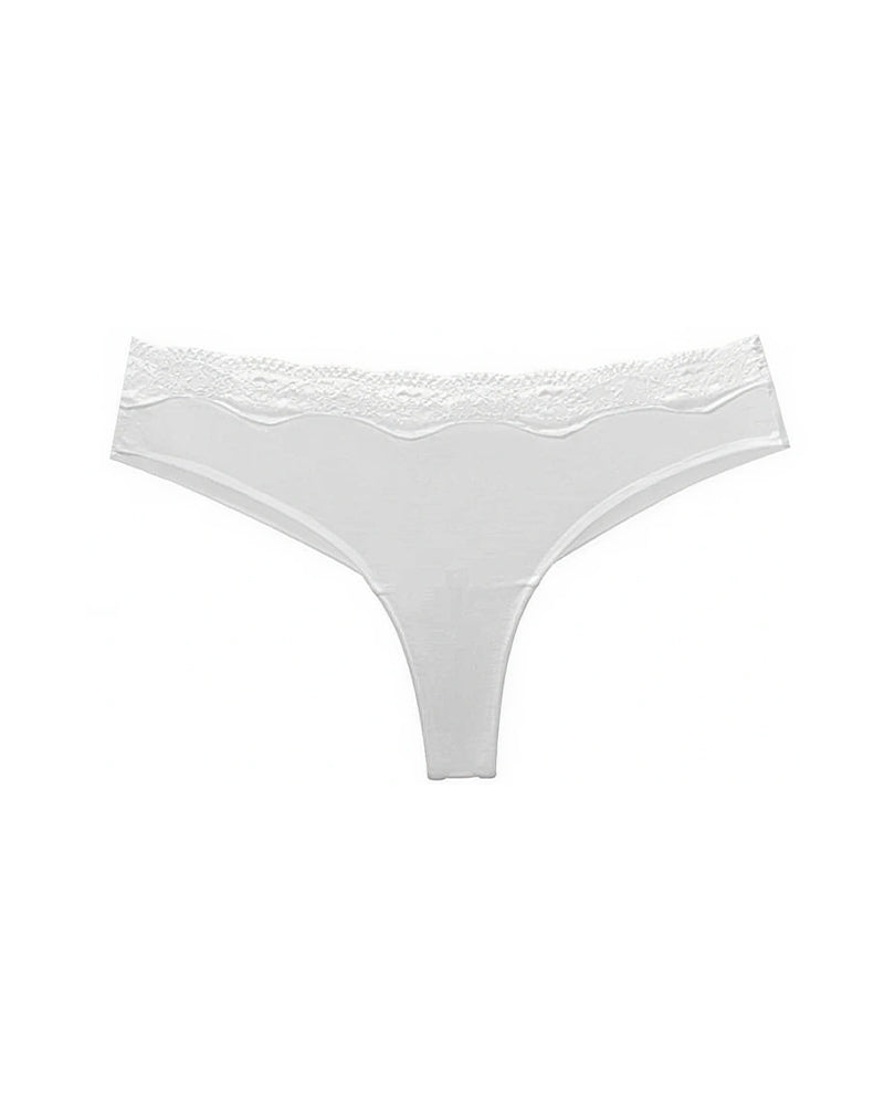 Curvvvy® Lace High Cut Color Block Thong