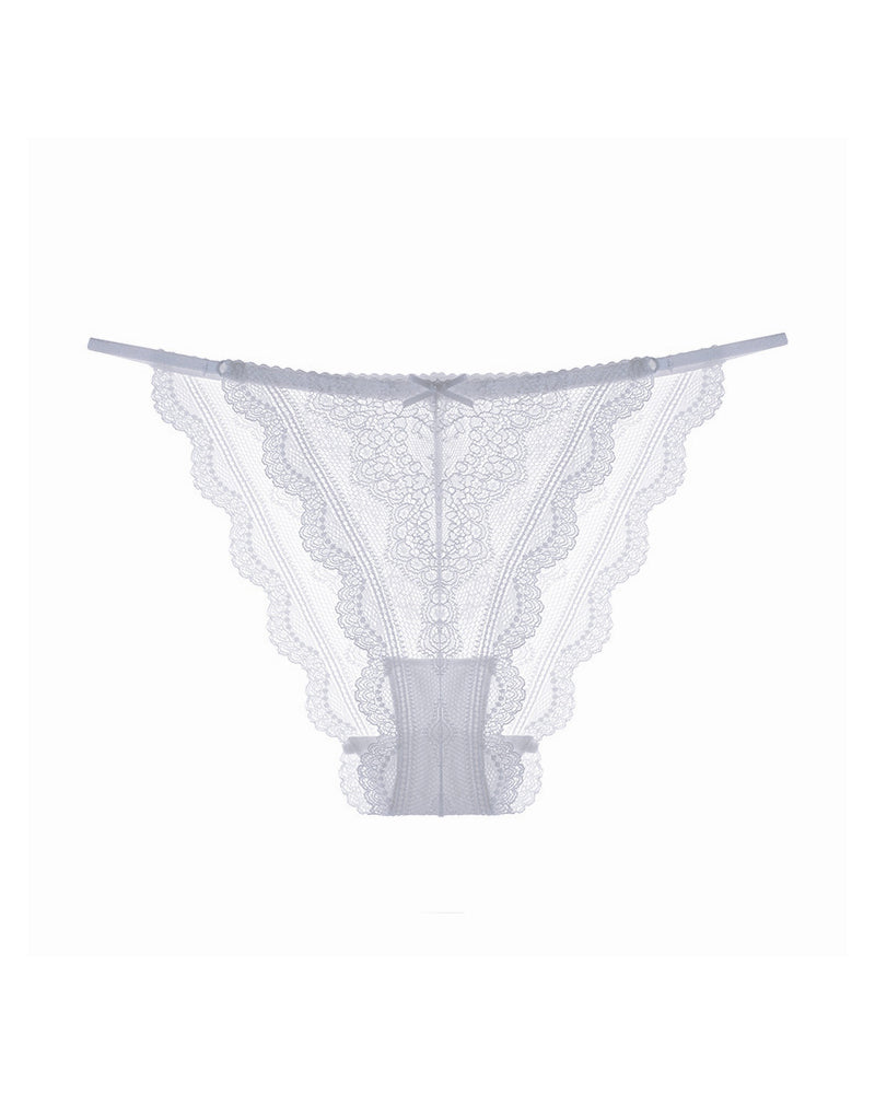 Curvvvy® Sheer Floral Lace Strappy Cheeky Panties