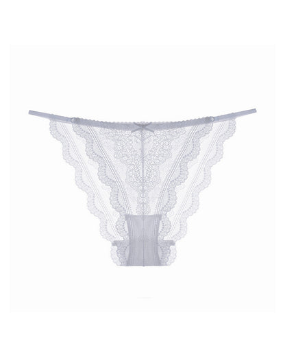 Curvvvy® Sheer Floral Lace Strappy Cheeky Panties
