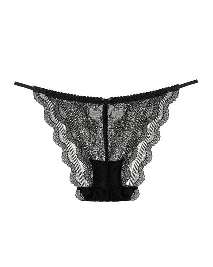 Curvvvy® Sheer Floral Lace Strappy Cheeky Panties