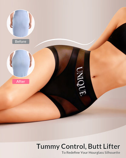 Curvvvy® High-Waisted Seamless Ice Silk Shaping Briefs (6 Pack)