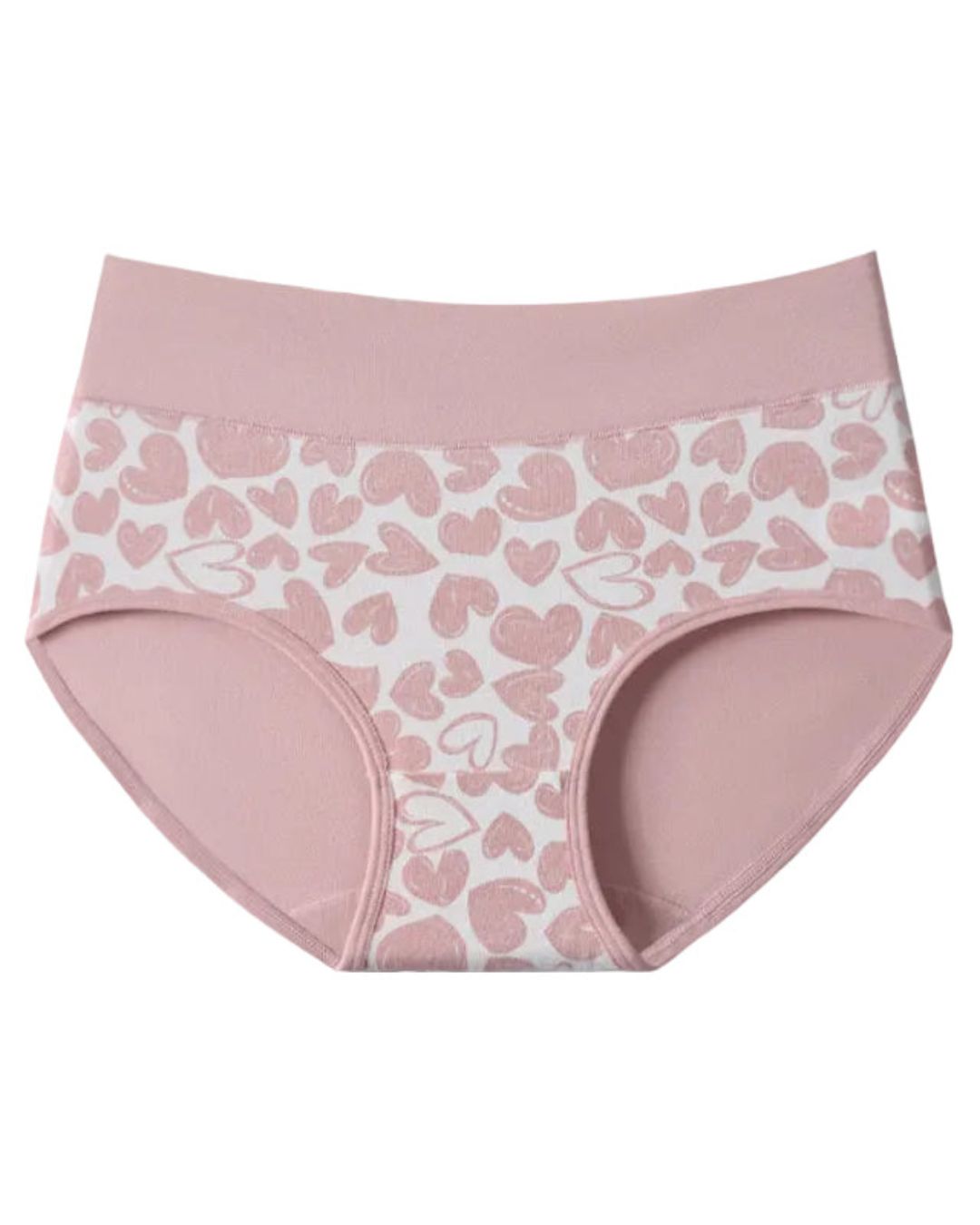 Curvvvy® Cute Love Print Soft Cotton Stretchy Women's Panties (6 Pack)