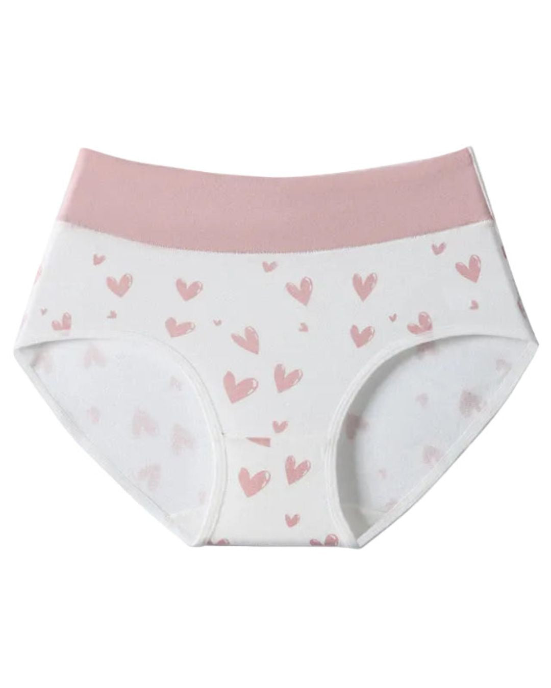 Curvvvy® Cute Love Print Soft Cotton Stretchy Women's Panties (6 Pack)