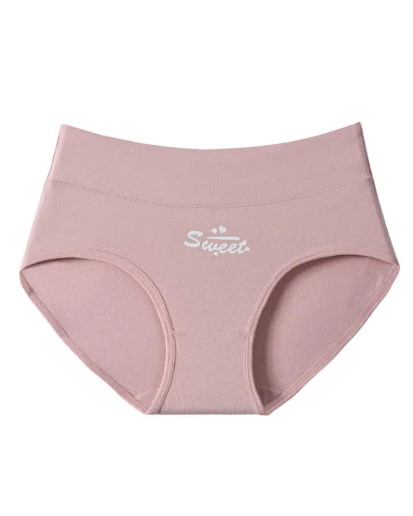 Curvvvy® Cute Love Print Soft Cotton Stretchy Women's Panties (6 Pack)