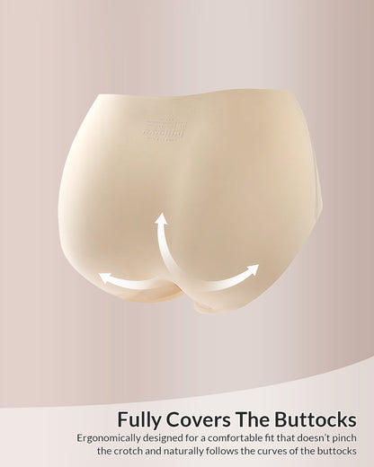 Curvvvy® Seamless Antibacterial Mid-Waist Plus Size Briefs