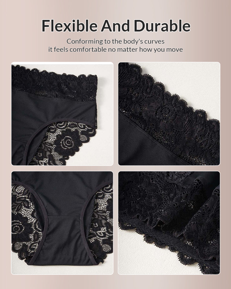 Curvvvy™ Seamless Lace Trim Panties