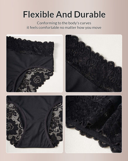 Curvvvy™ Seamless Lace Trim Panties