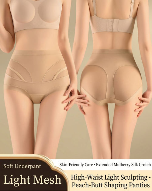 Curvvvy™ High-Waisted Tummy Control Mesh Bodyshorts