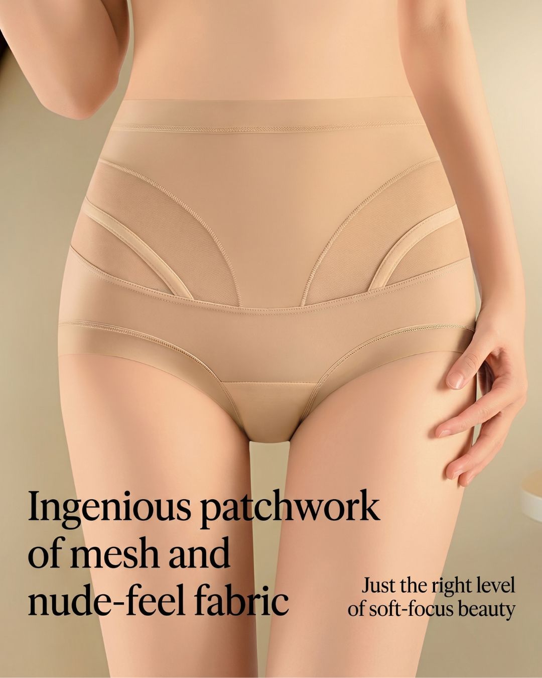 Curvvvy™ High-Waisted Tummy Control Mesh Bodyshorts
