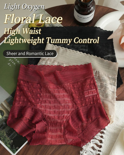 Curvvvy™ High-Waisted Tummy Control Lace Bodyshorts