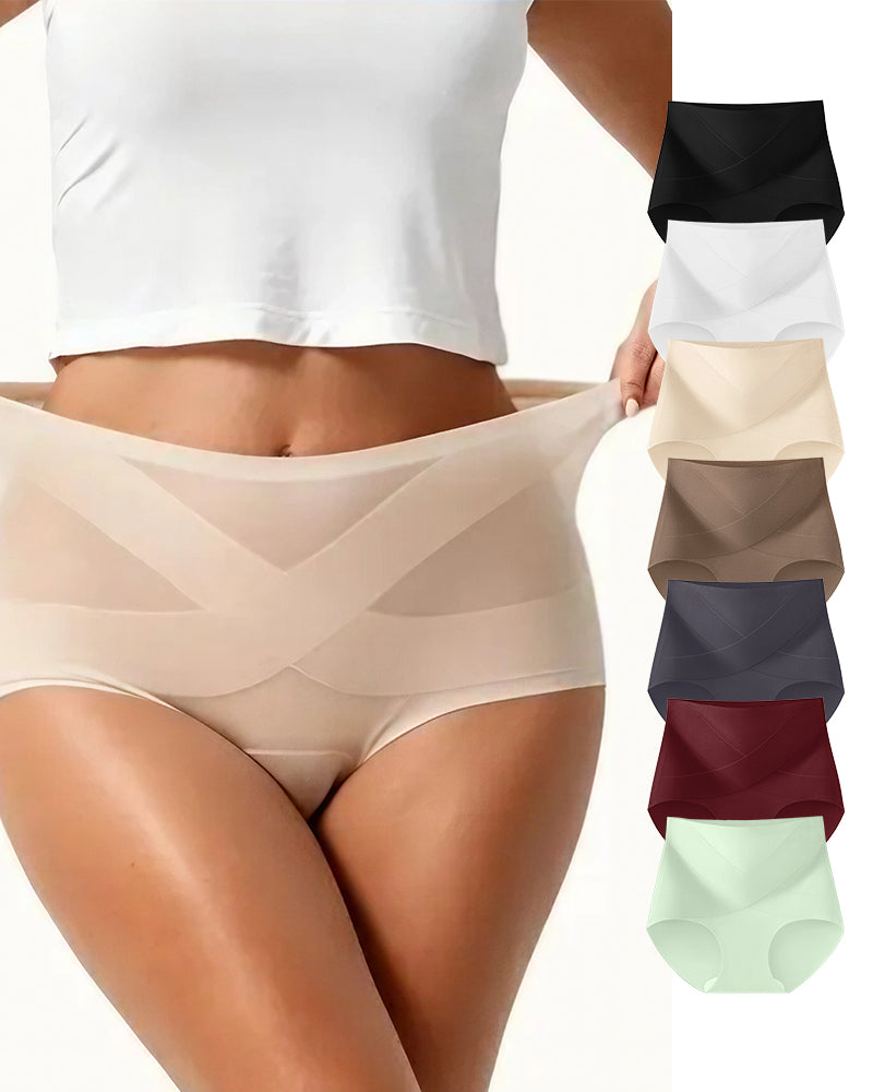 Curvvvy™ Seamless High-Waisted Tummy Control Ice Silk Briefs