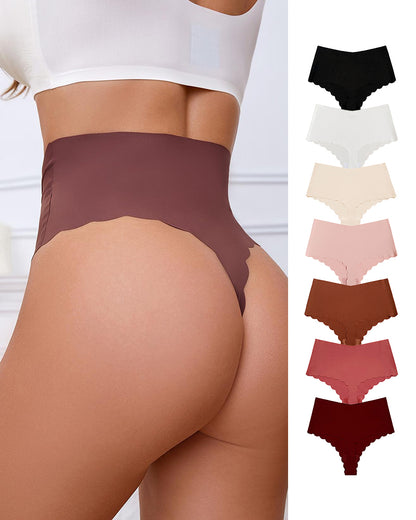 Curvvvy™ High-Waisted Seamless Ice Silk Thong