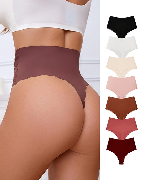 Curvvvy™ High-Waisted Seamless Ice Silk Thong