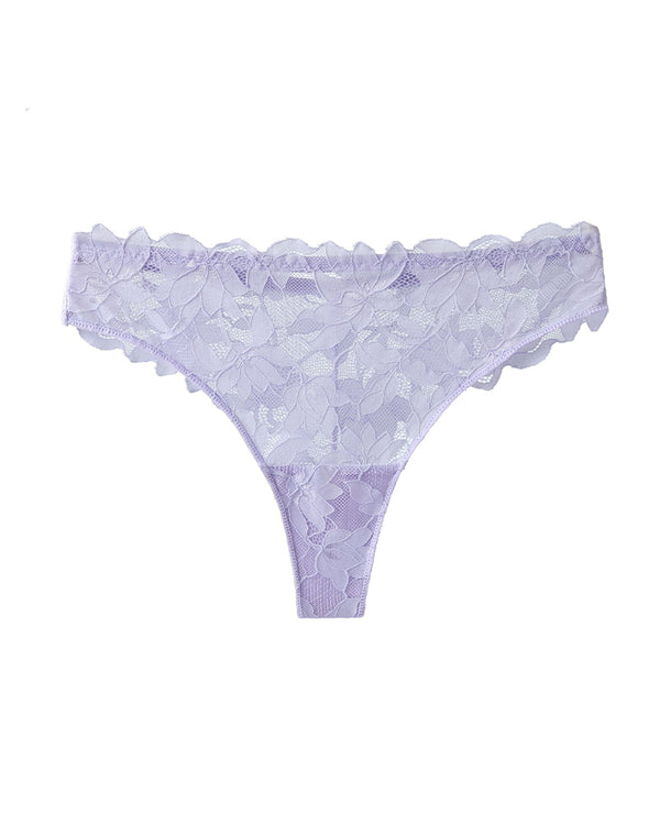Curvvvy™ Whisper-Soft Floral Lace Thong