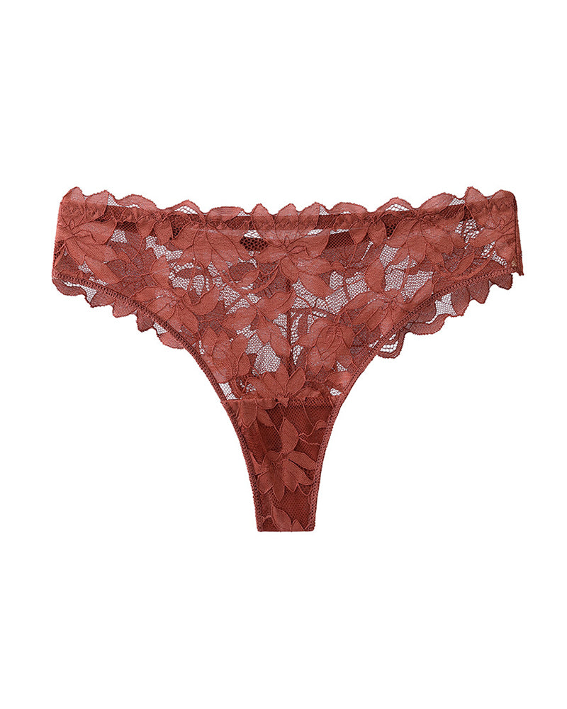 Curvvvy™ Whisper-Soft Floral Lace Thong