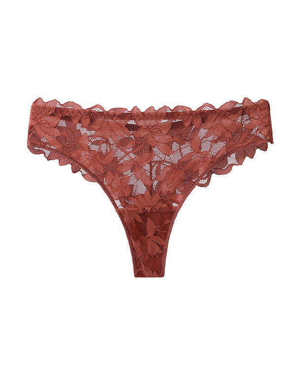 Curvvvy™ Whisper-Soft Floral Lace Thong