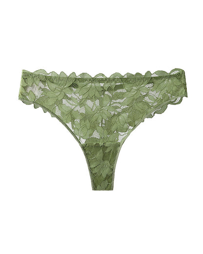 Curvvvy™ Whisper-Soft Floral Lace Thong