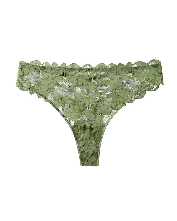 Curvvvy™ Whisper-Soft Floral Lace Thong