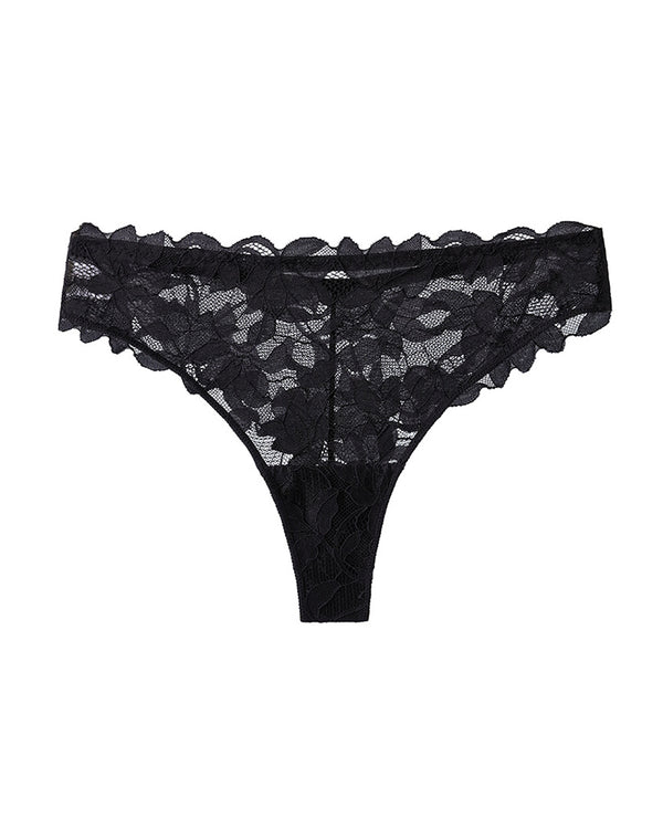Curvvvy™ Whisper-Soft Floral Lace Thong