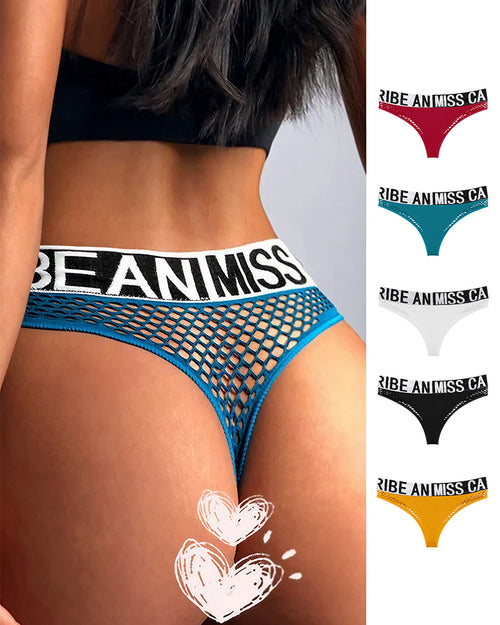 Curvvvy™ Bold Logo Waistband Seamless Sport Thong