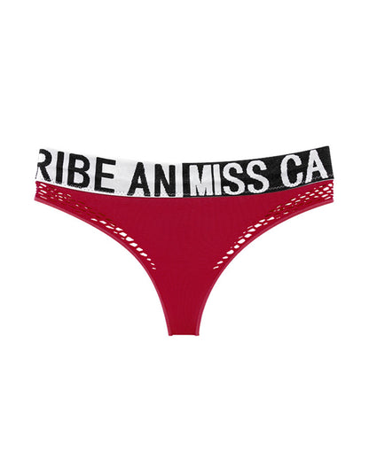 Curvvvy™ Bold Logo Waistband Seamless Sport Thong
