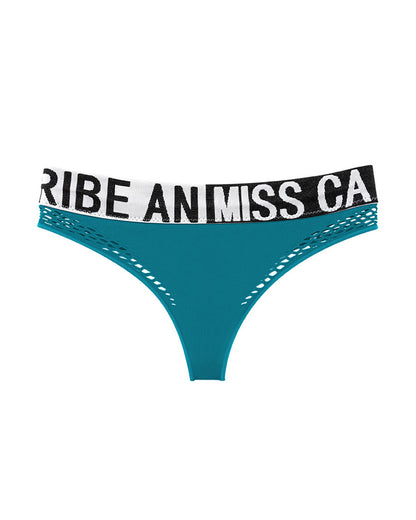 Curvvvy™ Bold Logo Waistband Seamless Sport Thong