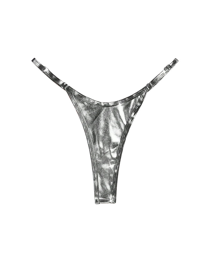Curvvvy™ Metallic Adjustable Low-Cut Thong