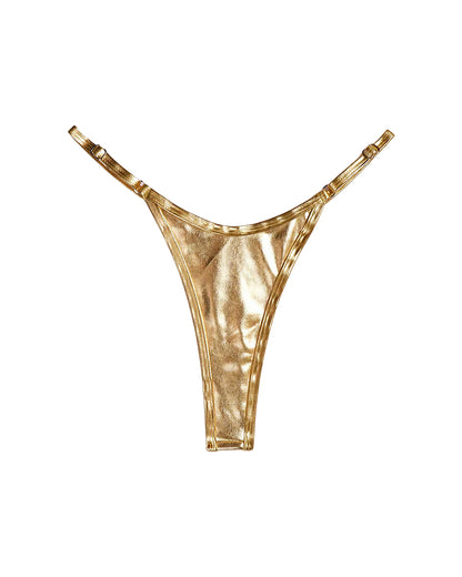Curvvvy™ Metallic Adjustable Low-Cut Thong