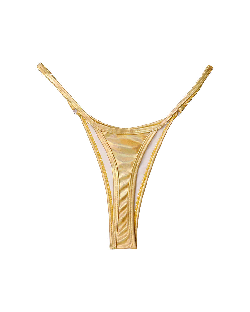 Curvvvy™ Metallic Adjustable Low-Cut Thong