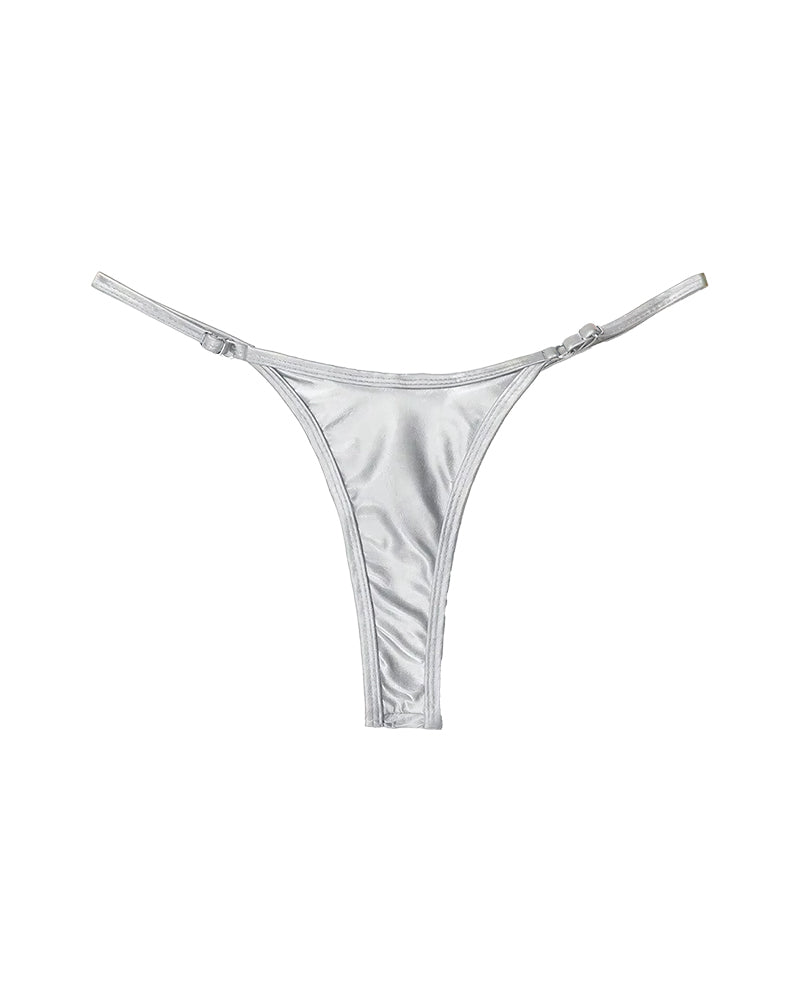 Curvvvy™ Metallic Adjustable Low-Cut Thong