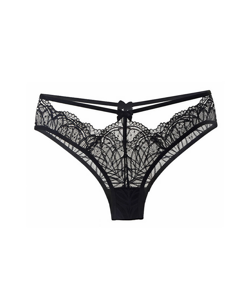 Curvvvy™ Cut-Out Lace Panties - Low-Rise Thong