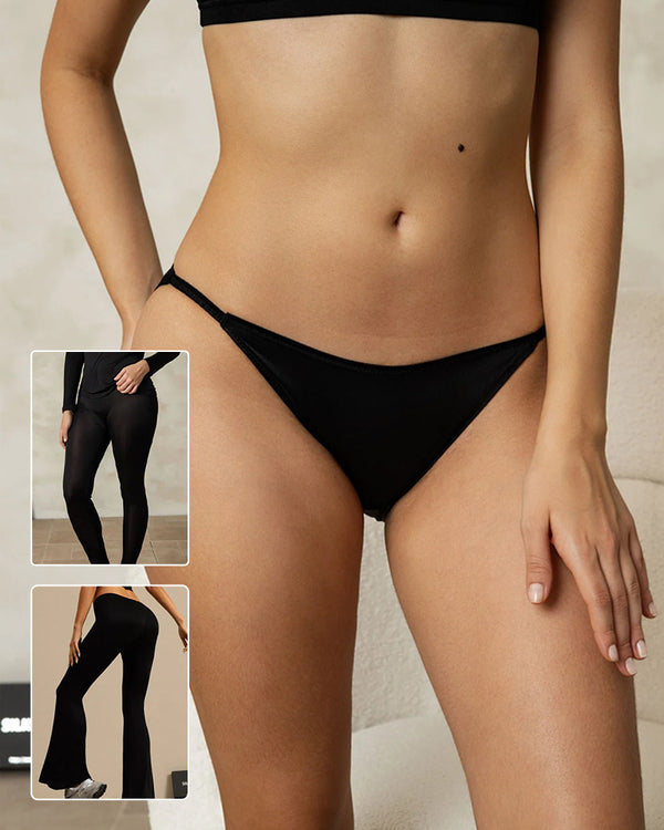 Curvvvy™ Mulberry Silk Low-Rise Bikini Panties