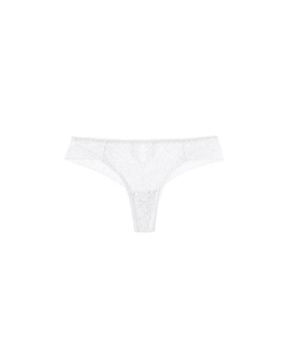 Curvvvy™ Lace Cutout Floral Appliqué Bikini Thong