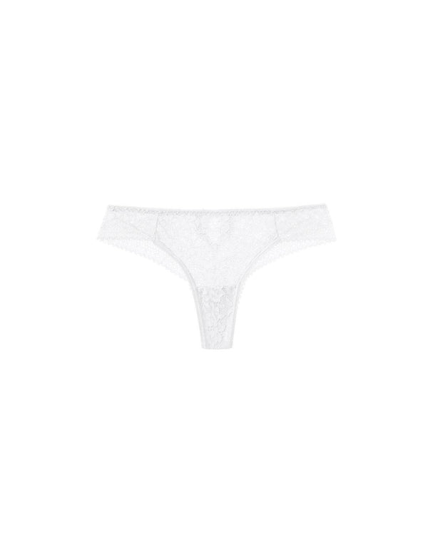 Curvvvy™ Lace Cutout Floral Appliqué Bikini Thong