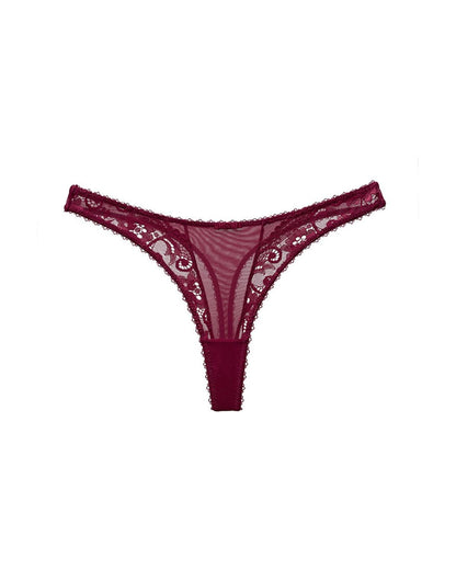 Curvvvy™ Sheer Lace Thong Panty