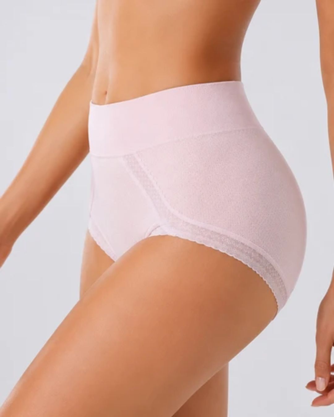 Curvvvy™ Atmungsaktive Slips mit Spitzenbesatz und Bauchkontrolle