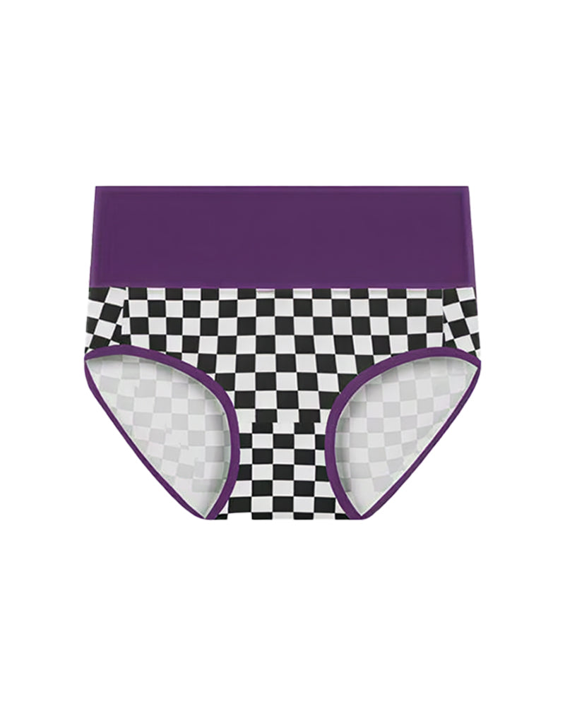 Curvvvy™ High-Waisted Checkerboard Briefs