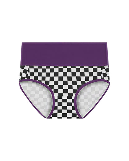 Curvvvy™ High-Waisted Checkerboard Briefs