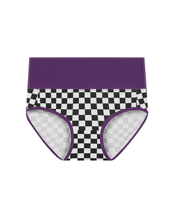 Curvvvy™ High-Waisted Checkerboard Briefs
