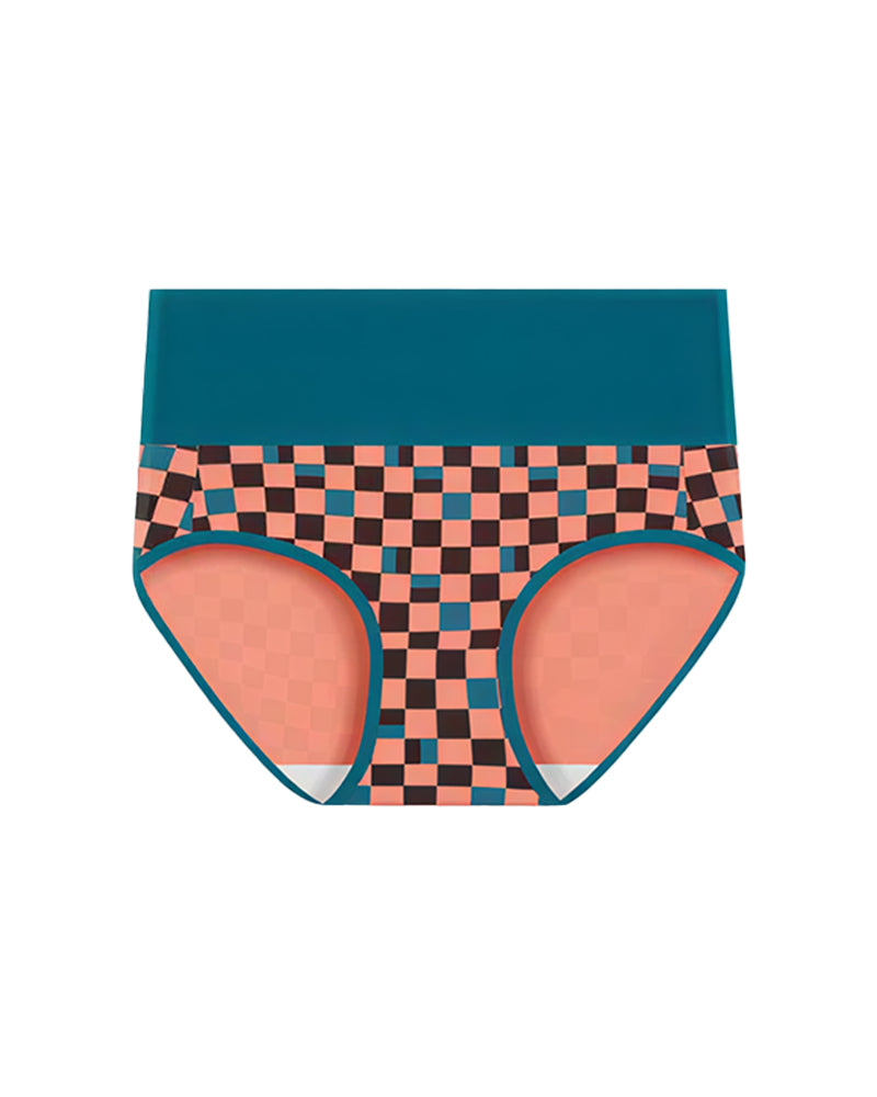 Curvvvy™ High-Waisted Checkerboard Briefs
