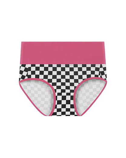 Curvvvy™ High-Waisted Checkerboard Briefs