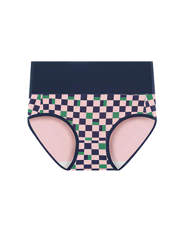 Curvvvy™ High-Waisted Checkerboard Briefs