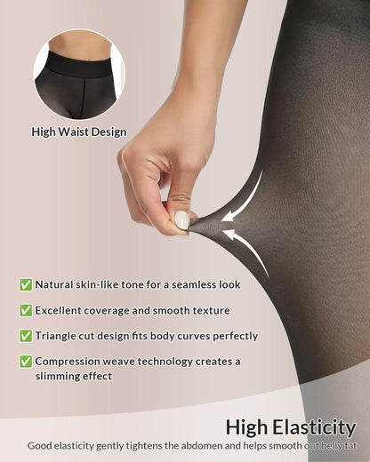 Curvvvy® Opaque Fleece Lined Slimming Tights Curvvvy-US