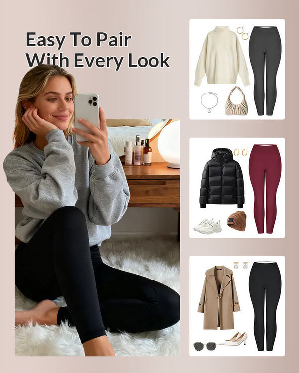 Curvvvy® Warm Thick FLeece Lined Leggings Curvvvy-US
