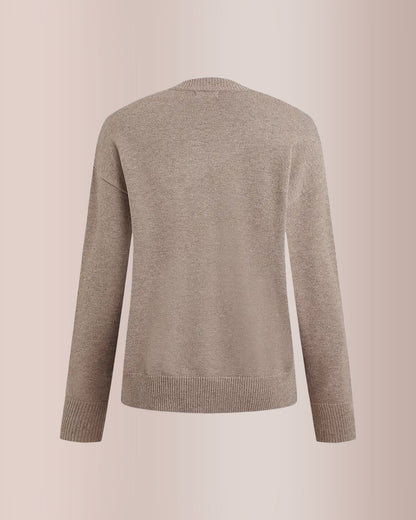 Curvvvy® Solid Ribbed Cold Shoulder 2-In-1 Sweater
