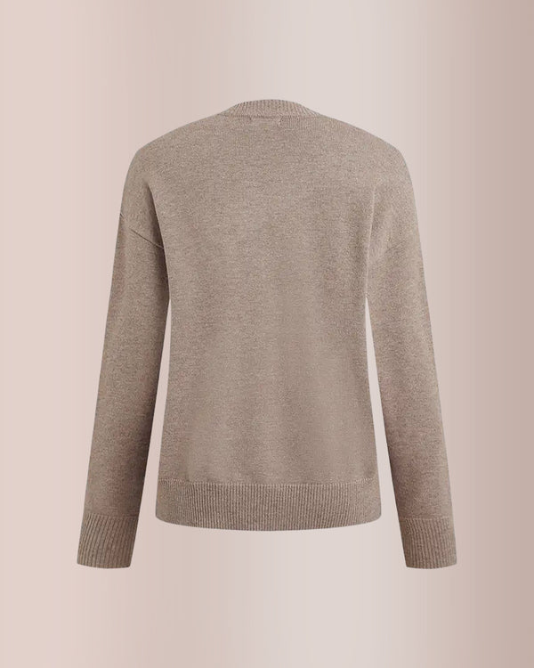 Curvvvy® Solid Ribbed Cold Shoulder 2-In-1 Sweater