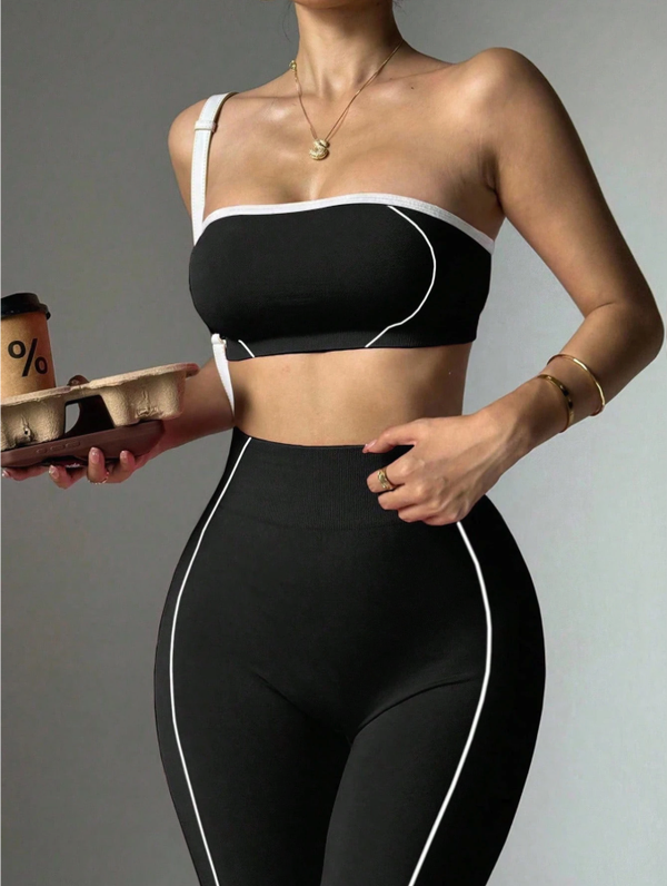 Curvvvy™ Seamless Sculpt Yoga Set-Crop Top & High Waist Leggings